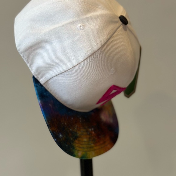 Limited Run Thick as Thieves Galactic Logo SnapBack cap!  White/Galaxy/Pink - Picture 3 of 5